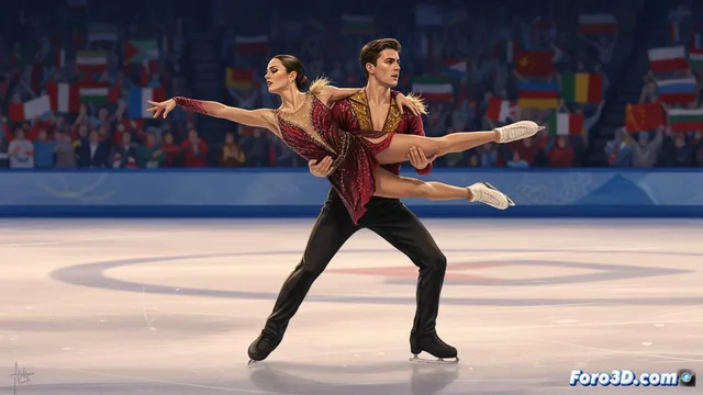 Olivia Smart y Tim Dieck rozan el diploma olímpico en danza sobre hielo