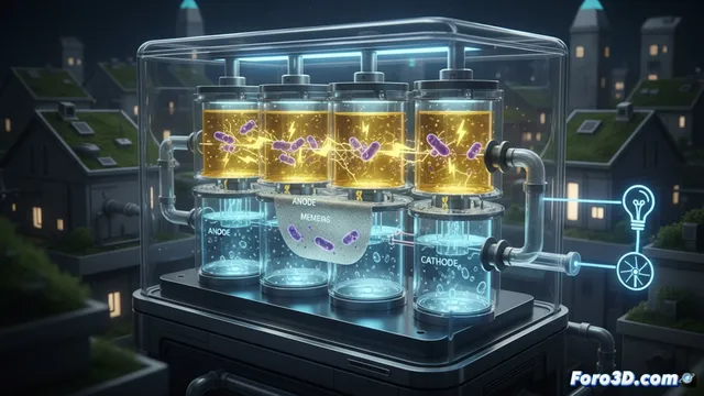 Orina como fuente de energía y depuración en celdas microbianas