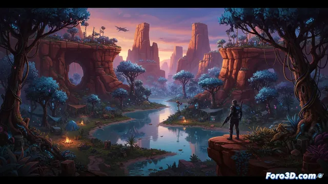 Outdoor V – Canyon Forest: un nuevo bosque para explorar en Cyberpunk 2077