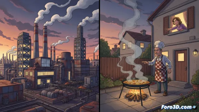 ¿Por qué tu barbacoa contamina y la fábrica no?