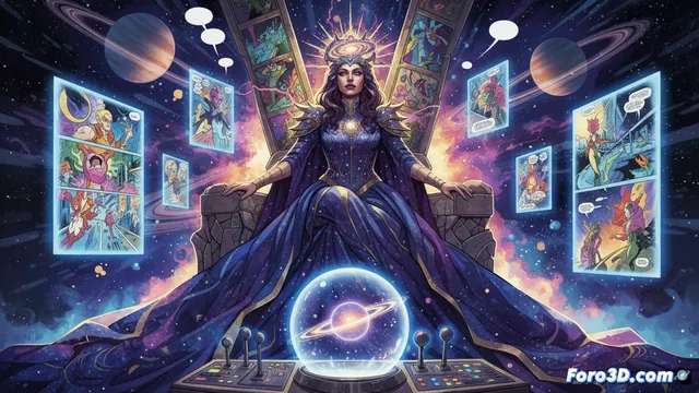 Queen of Cosmos Comix: narrativa visual y diseño conceptual