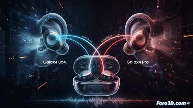 Samsung Galaxy Buds4 y Buds4 Pro: diseño computacional y audio de dos vías