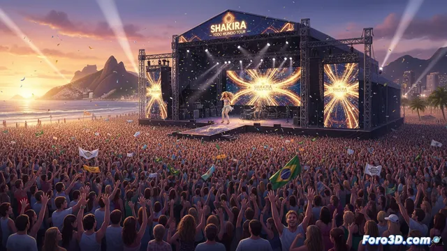 Shakira ofrecerá concierto gratuito en Copacabana para más de un millón