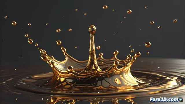 Simular metal líquido en 3ds Max: métodos y materiales