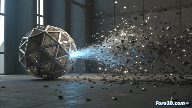 Simular que un objeto se desintegra y se vuelve a formar en 3ds Max