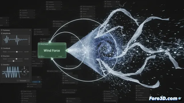 Simular ráfagas de viento en houdini con fuerzas dinámicas