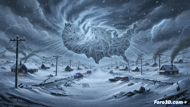 Sistema invernal paraliza EE.UU.: más de 600.000 hogares sin luz y víctimas mortales