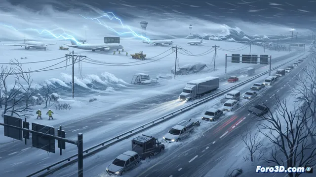 Tormenta invernal paraliza el noreste de EE.UU. con caos en transporte y cortes