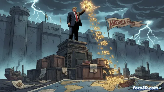 Trump eleva aranceles al 15% tras revés judicial