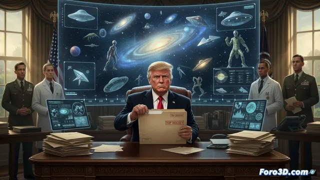 Trump ordena desclasificar archivos sobre ovnis y vida extraterrestre