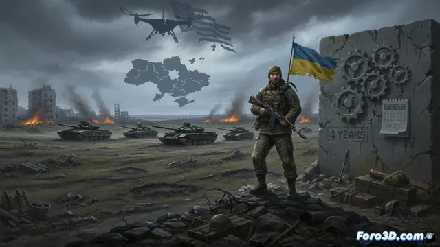 Ucrania conmemora cuatro años de invasión en un escenario crítico