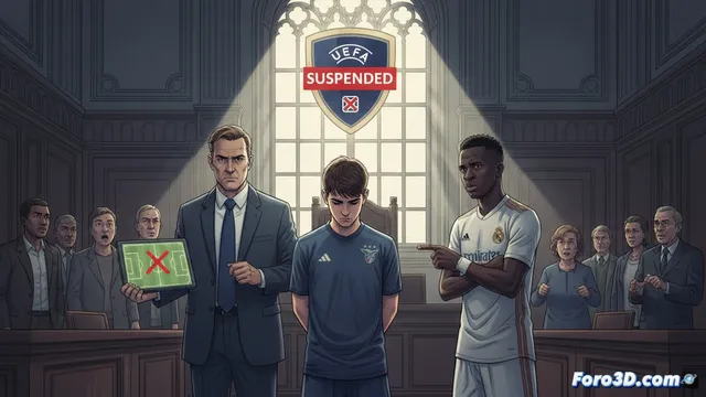 UEFA suspende a Prestianni tras denuncia de Vinícius por insultos racistas