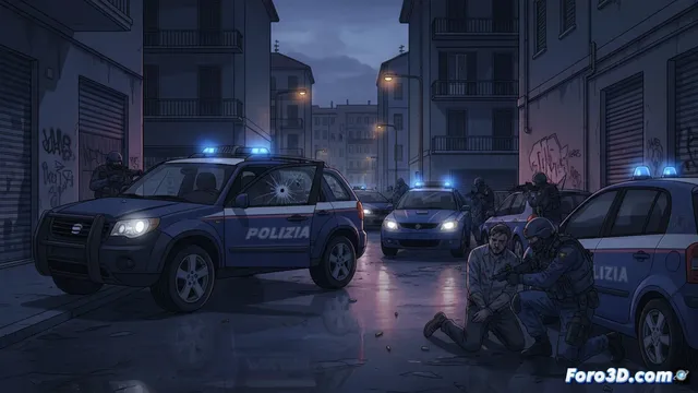 Un hombre dispara contra policías en Milán tras una persecución