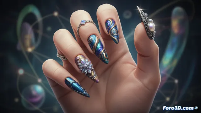 Uñas 3D y magnéticas: la manicura que desafía lo convencional