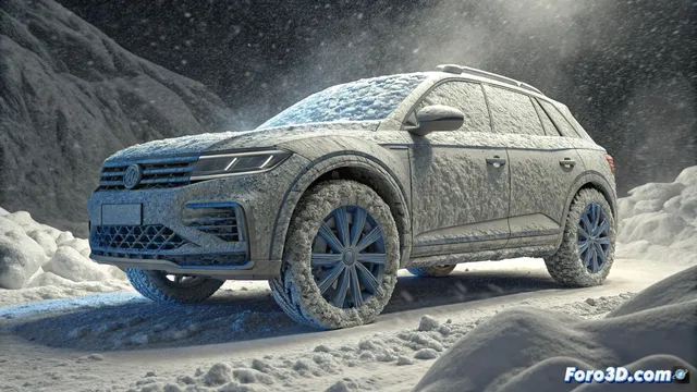 Volkswagen T-Roc R 2027, fotos espía del prototipo en pruebas invernales