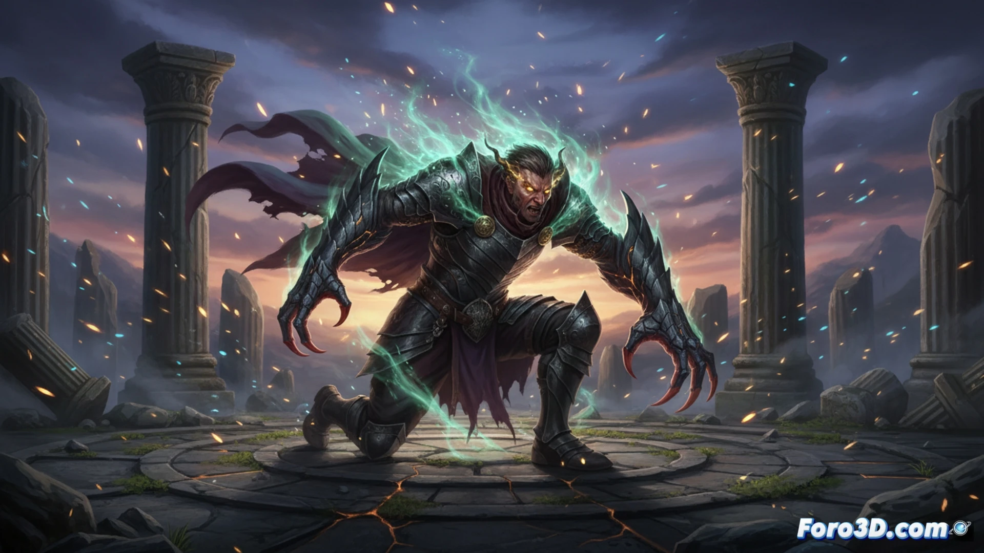 Captura de pantalla del videojuego Beast of Reincarnation mostrando al personaje principal transformándose en una criatura bestial durante un combate en un entorno fantástico.