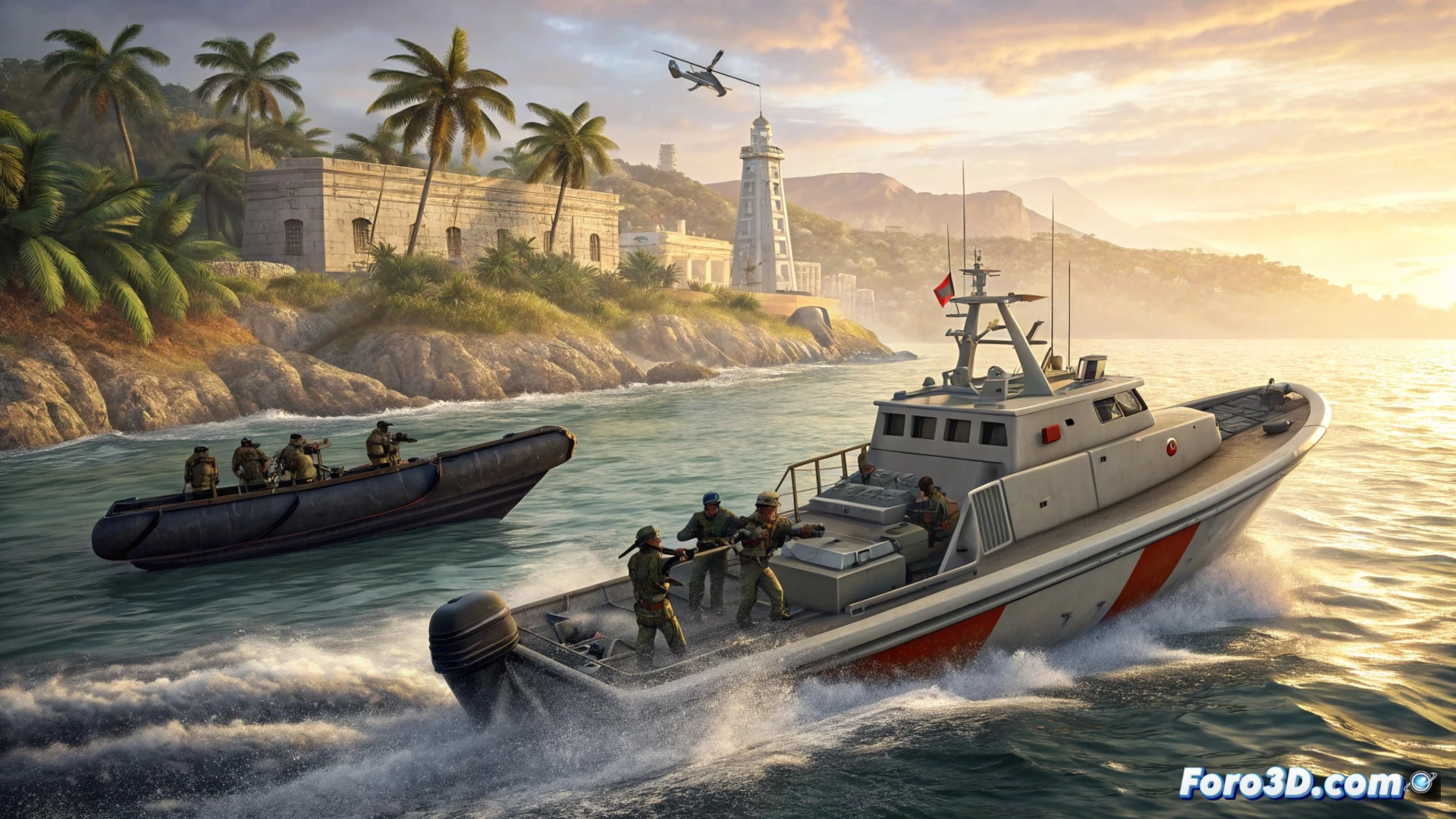 Lancha interceptada en aguas cubanas. Ocupantes armados con fusiles y explosivos, detenidos tras enfrentamiento.