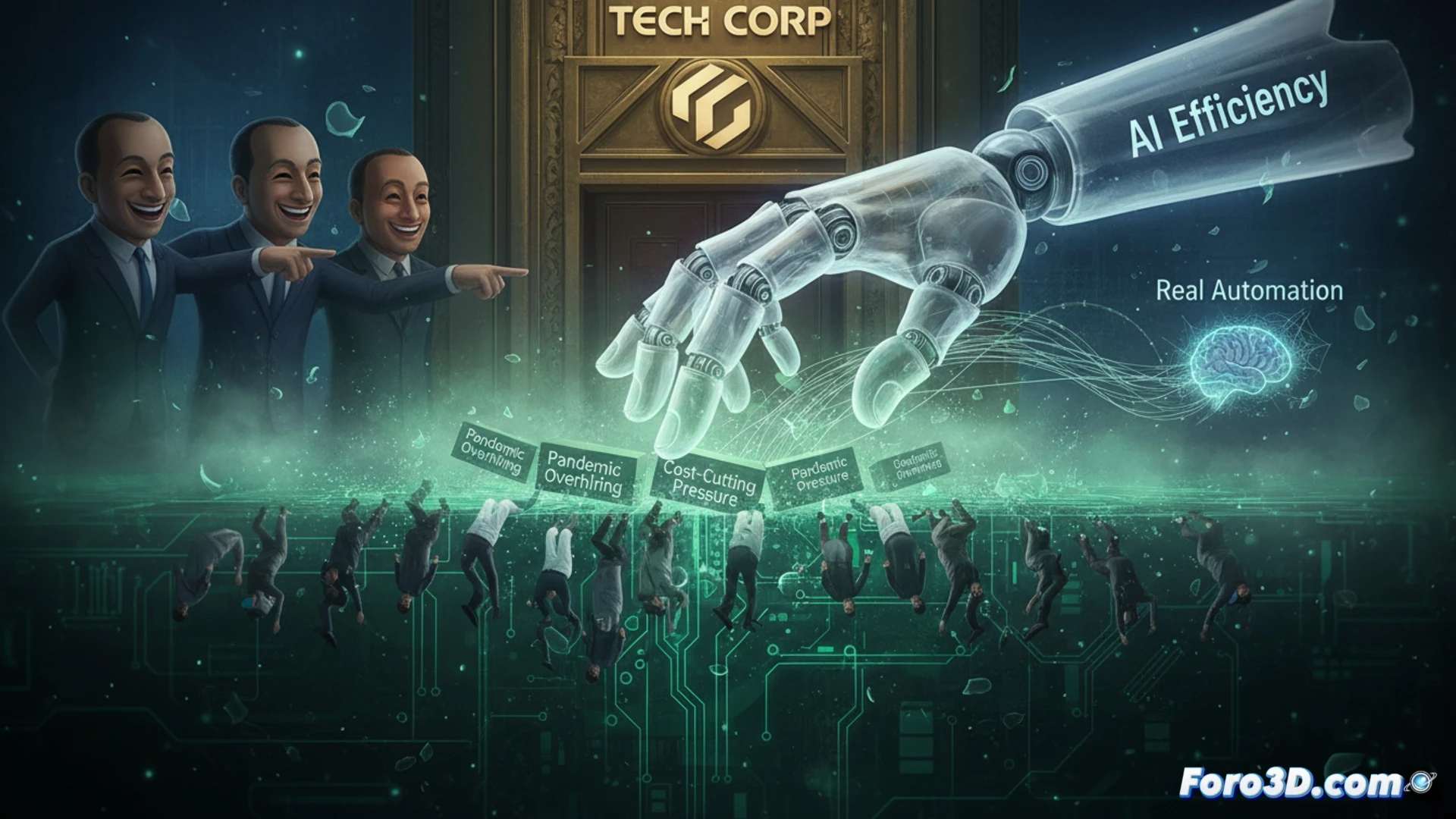 Un ejecutivo apunta a un gráfico de 