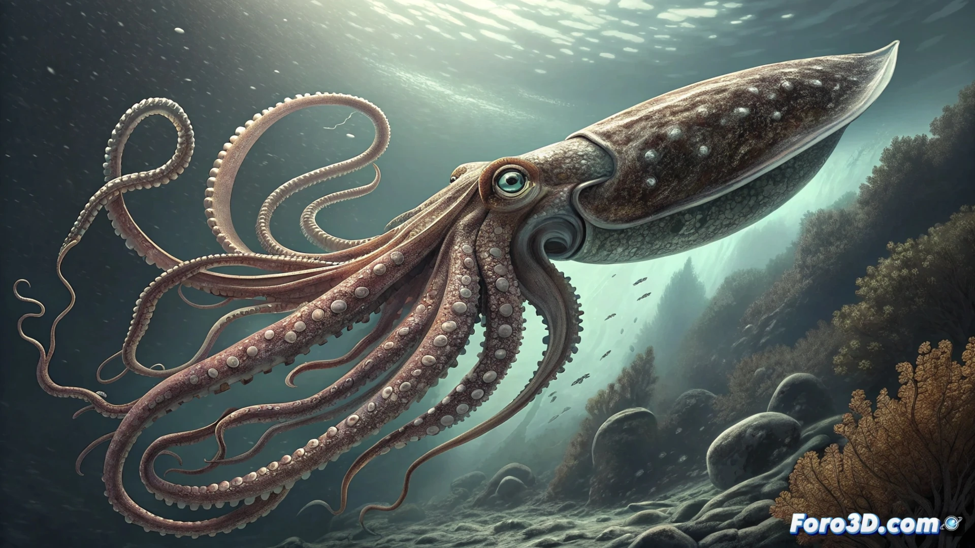 Genoma del calamar colosal revela genes expandidos que explican su gigantismo en las profundidades abisales.