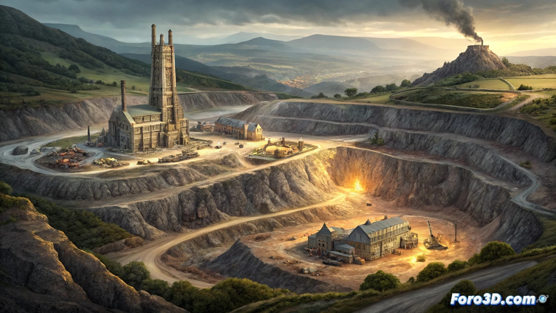 Una mina histórica junto a una planta geotérmica moderna, extrayendo litio de las rocas y salmueras calientes de Cornwall.