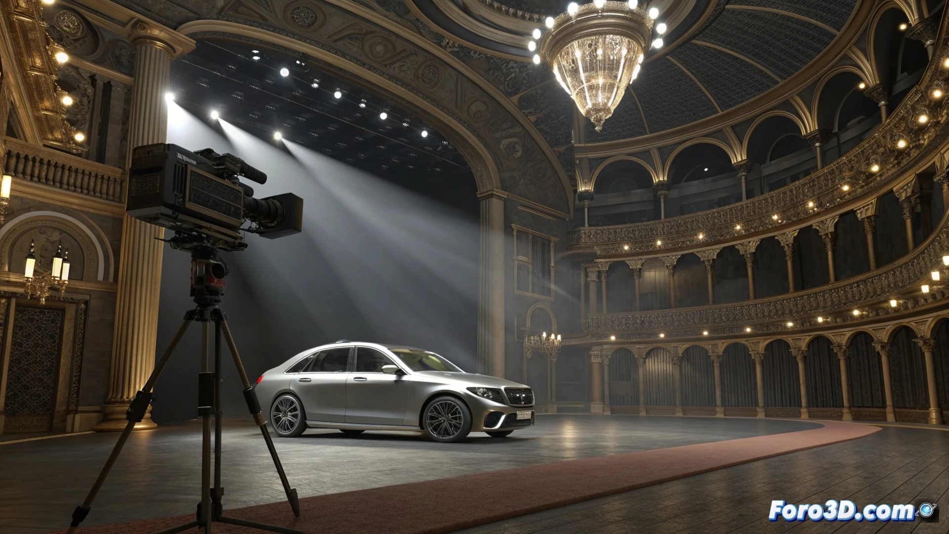 Una gráfica descendente sobre un chip de GPU, con logos de Lumen y Unreal Engine en primer plano.