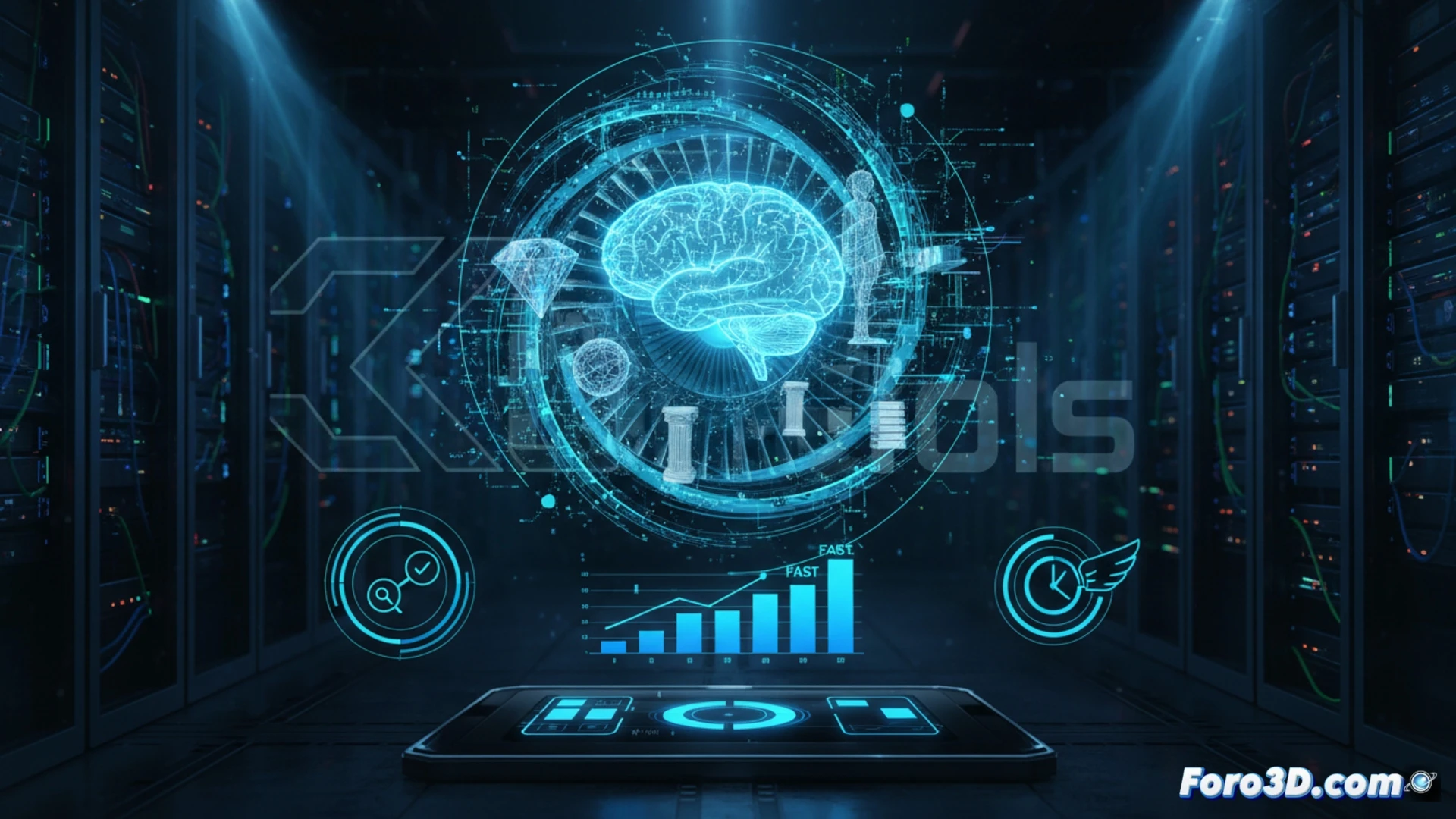 Una ventana de 3ds Max con una interfaz moderna mostrando una lista organizada de archivos de texturas y modelos, resaltados con iconos de velocidad y conexión.
