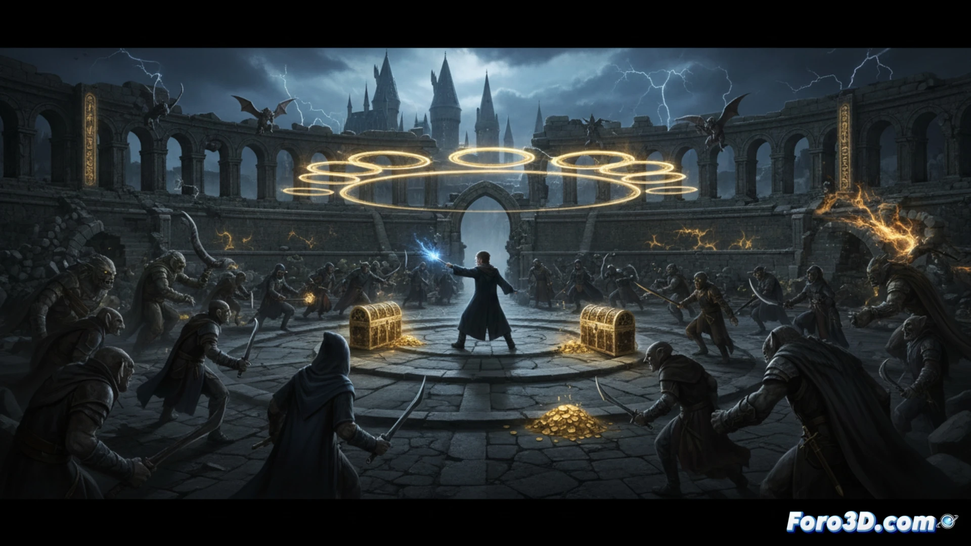 Mod Arena añade un estadio de supervivencia a Hogwarts Legacy: 12 oleadas de enemigos para poner a prueba tus hechizos y ganar recompensas.