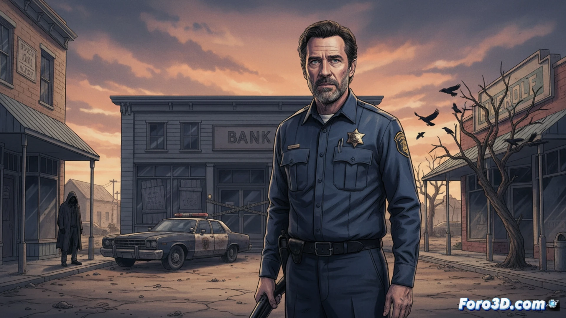 Un sheriff provisional, Bob Odenkirk, observa con recelo un pueblo aparentemente tranquilo, donde un robo bancario desvela una peligrosa conspiración.