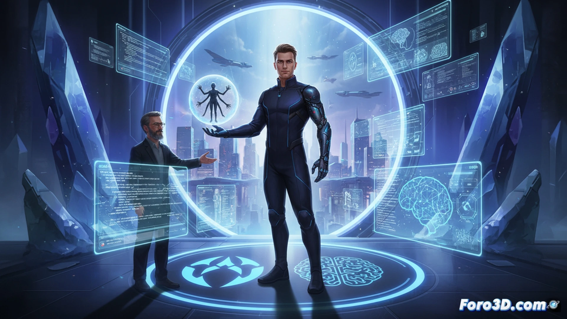 Un hombre, Peter Steinberger, lidera un equipo en OpenAI desarrollando agentes de IA autónomos, simbolizando el futuro de la asistencia personal inteligente.