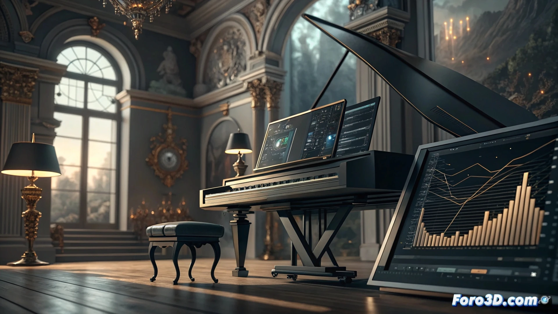 Una IA de Sony escanea música generada por IA, buscando influencias y similitudes con obras existentes para gestionar derechos de autor.