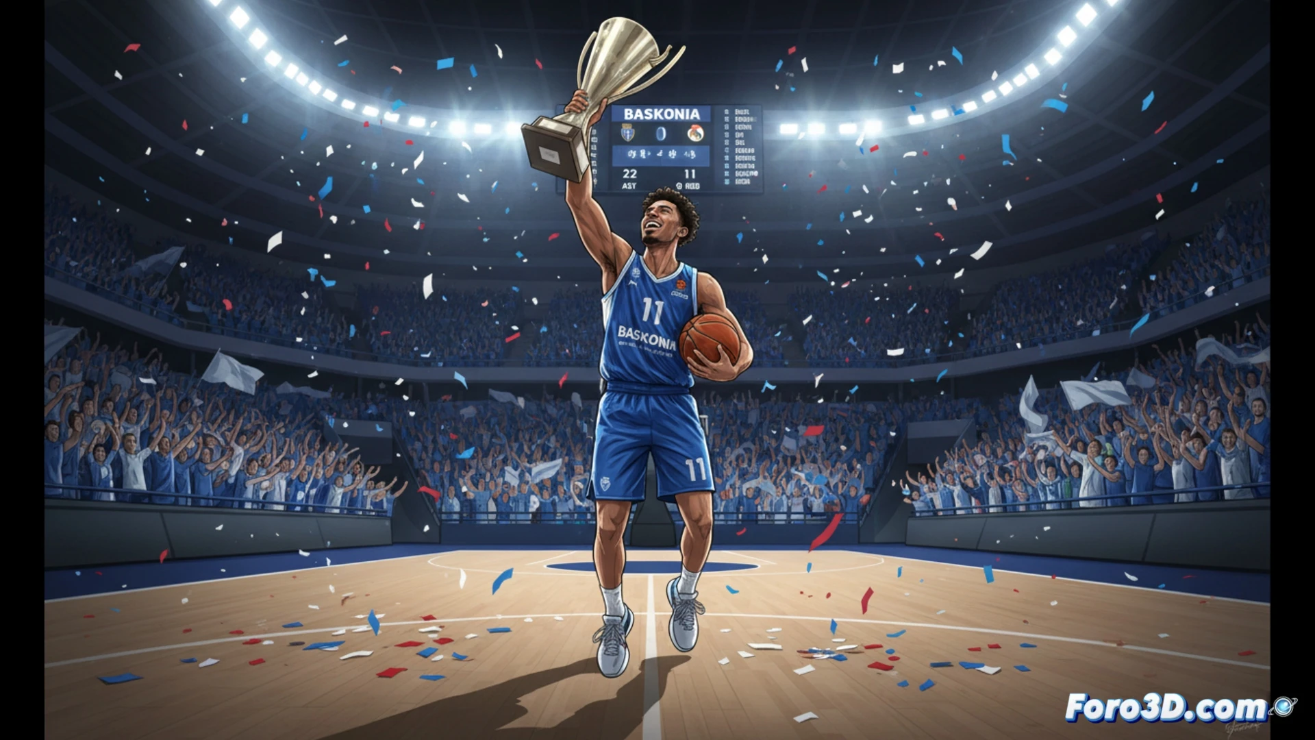 Trent Forrest celebra el título de Copa del Rey con un triple-doble de 22 puntos, 11 asistencias y 9 rebotes.