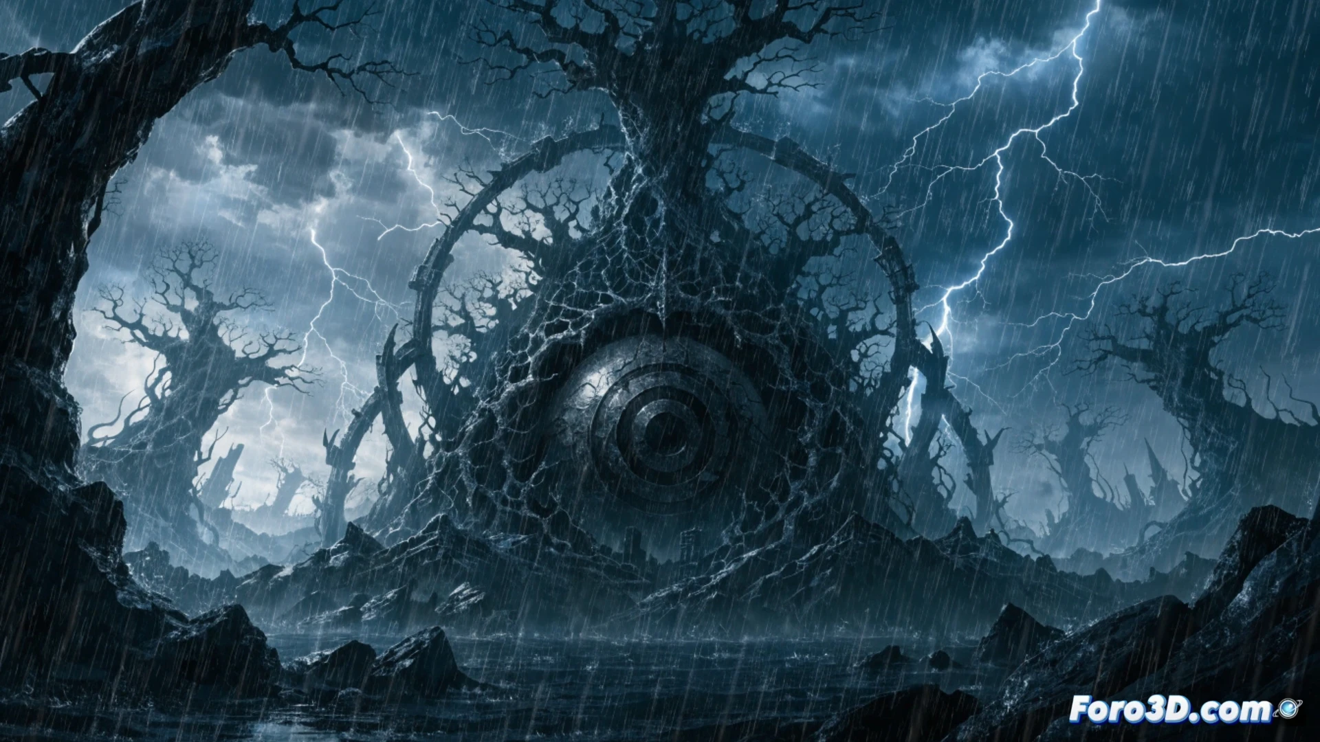 Un elegante logo de 'Tales of' brilla sobre fondos dinámicos de batallas y personajes icónicos de la saga, con el sello de ufotable y 30th Anniversary.