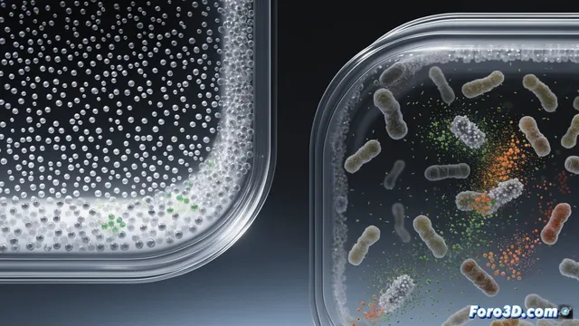 Envases con nanocristales que combaten bacterias al mojarse