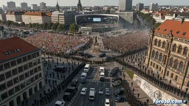 Erfurt blindada ante 50.000 manifestantes y un congreso de la AfD
