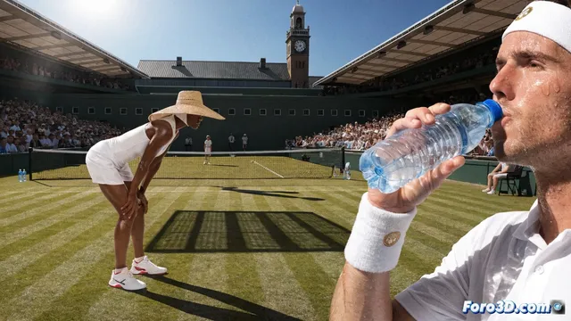 Wimbledon 2024: calor extremo y medidas para sobrevivir a la pista central