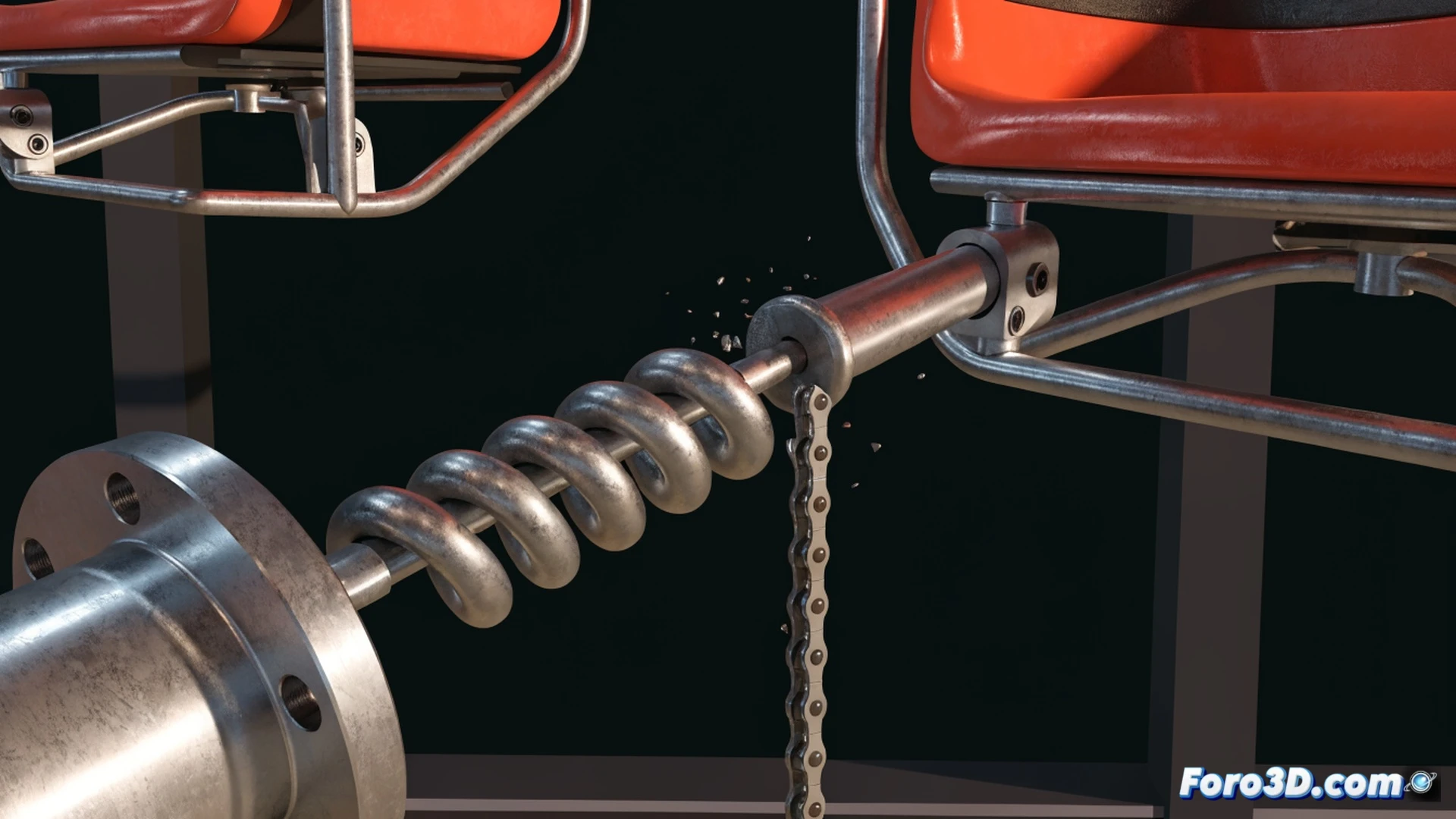 Accidente en sillas voladoras: fatiga torsional y reconstrucción 3D