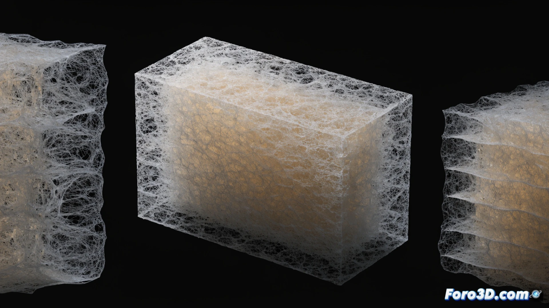 biodegradable cellulose aerogel production line, wood waste and shredded paper being fed into a high-pressure reactor chamber, ultralight porous aerogel blocks emerging from a drying tunnel, floating in mid-air due to extreme lightness, a technician holding a match flame to the aerogel surface showing zero ignition while a synthetic foam sample burns beside it, cross-section comparison revealing identical insulating honeycomb structures, photorealistic engineering visualization, cool blue industrial lighting, sharp macro detail on porous texture, dust particles suspended in air, dynamic process flow from waste to finished material, cinematic depth of field