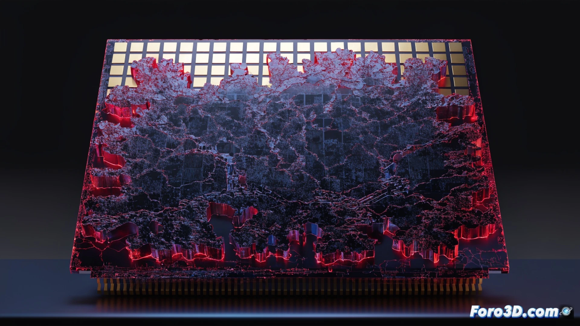 industrial paint spray nozzle applying glossy black thermal coating onto a bare CPU die mounted on a green circuit board, microscopic infrared waves radiating outward from the painted surface in glowing orange-red lines, heat dissipation arrows showing passive cooling flow without any fan, electronic microscope and thermal camera monitor in background displaying temperature drop, photorealistic engineering visualization, macro lens focus on paint droplets merging with processor surface, metallic heatsink fins nearby unused, dramatic studio lighting, ultra-detailed circuit traces, technical illustration style