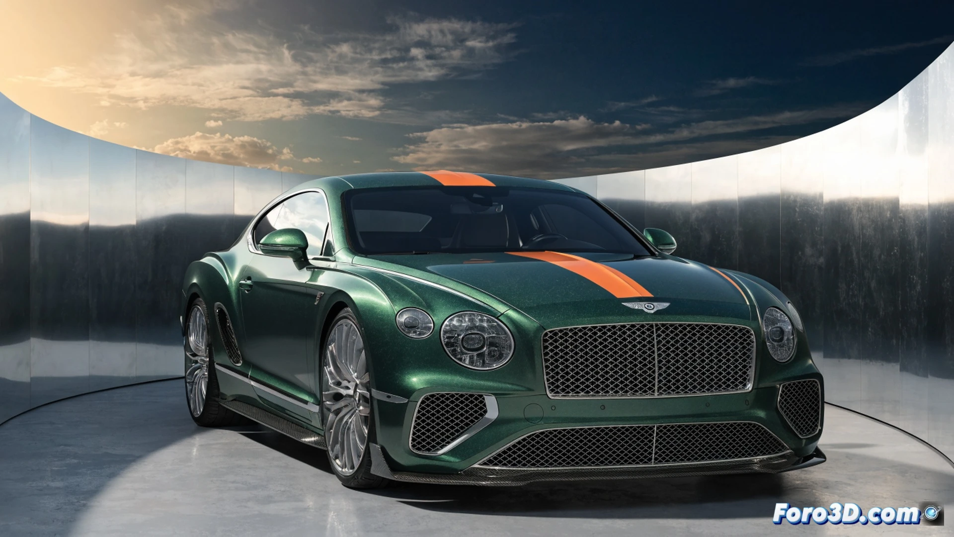 Bentley Continental Supersports custom Mulliner assembly line, master craftsman adjusting carbon fiber body panel under precise LED lighting, three exclusive color themes displayed on rotating platform, bespoke interior stitching process shown mid-application, limited edition plaque being engraved by robotic arm, while holographic paint analysis tool scans flawless metallic surface, photorealistic automotive engineering visualization, dramatic factory floor lighting, ultra-detailed mechanical components, luxury craftsmanship atmosphere, cinematic technical render