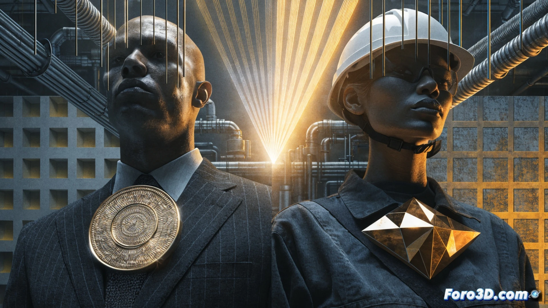 photorealistic technical illustration of a corporate boardroom scene, diverse male and female employees shaking hands across a glass table, a digital monitor displaying a bar chart showing closing wage gap, a calculator and payroll documents on the table, a businesswoman handing a cheque to a female worker, sunlight streaming through large windows, modern office interior, professional attire, warm lighting, detailed textures on papers and screens, cinematic composition, action of agreement and reward, demonstrating equitable payment process