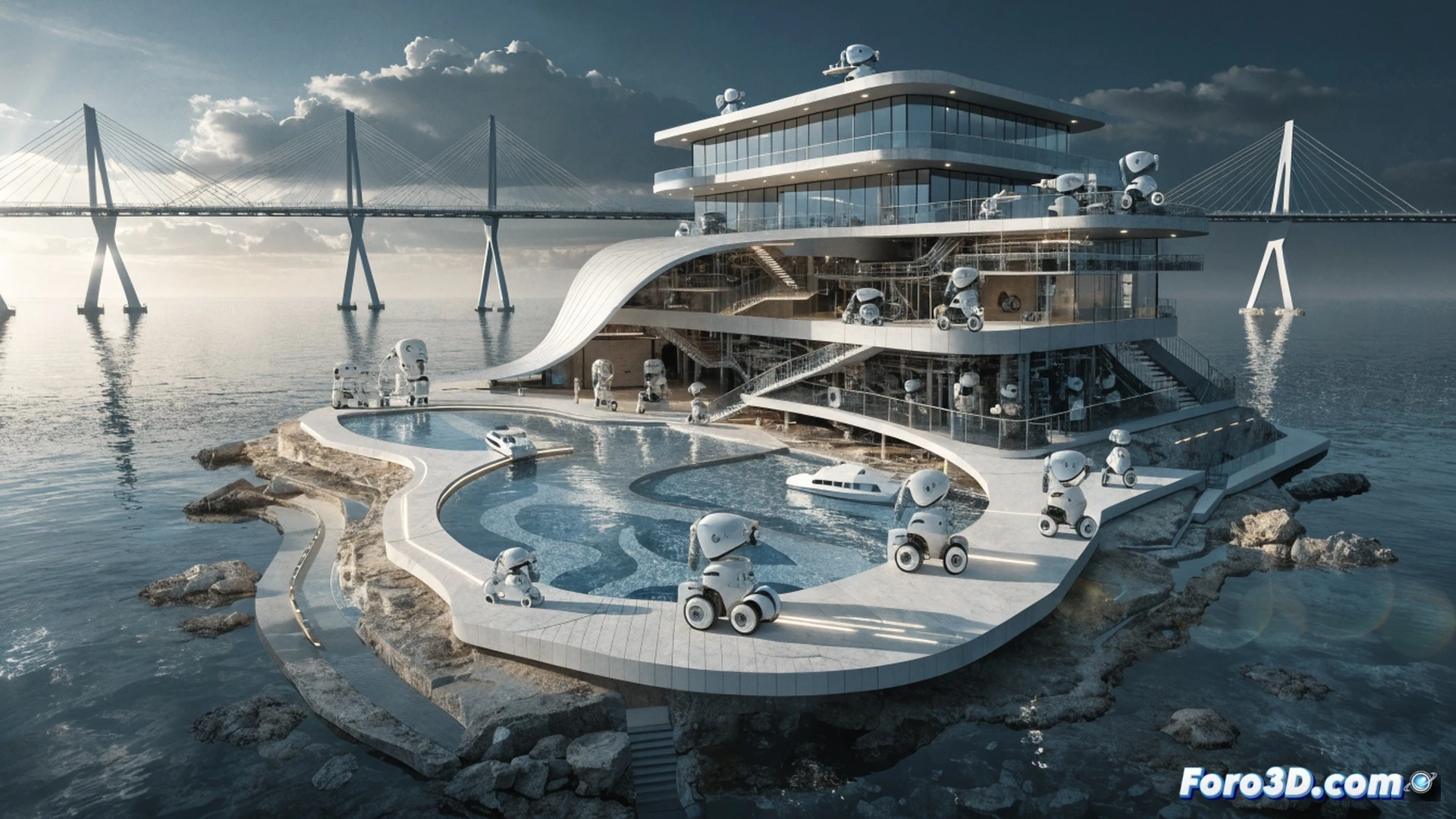 China estrena hotel robotizado sin humanos en isla artificial