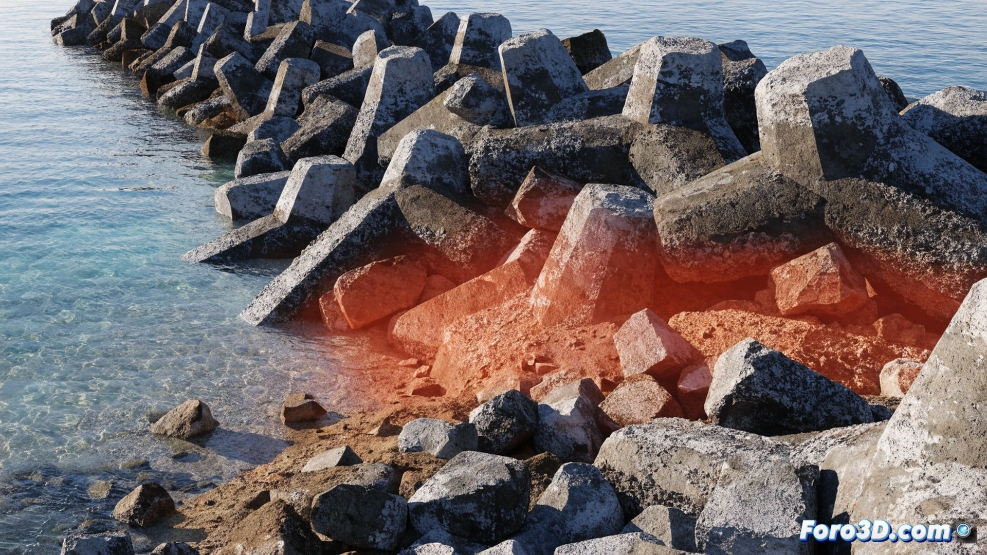 Colapso de muro escollera: fallo por lavado y modelado 3D con Plaxis