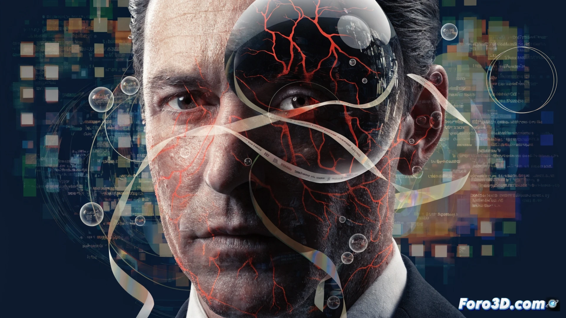 close-up of a smartphone being digitally infiltrated, glowing red tracking lines spreading across the screen like a spiderweb, shadowy hand holding the device while a holographic Pegasus icon hovers above, surveillance code streams cascading into the phone’s camera lens, dark room with blue and crimson ambient light, cracked screen effect symbolizing vulnerability, cinematic cyber-thriller style, photorealistic tech noir aesthetic, high contrast lighting, intense dramatic shadows, data fragments floating in the air as if leaking from the device