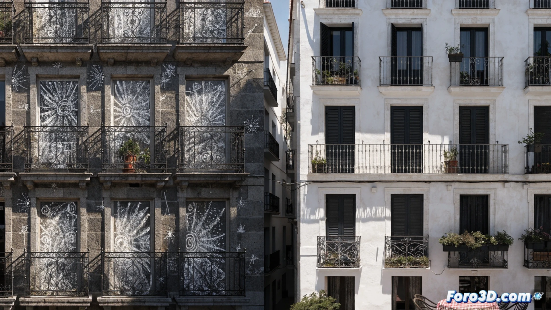 Francia pinta ventanas con tiza; España olvida su arquitectura blanca
