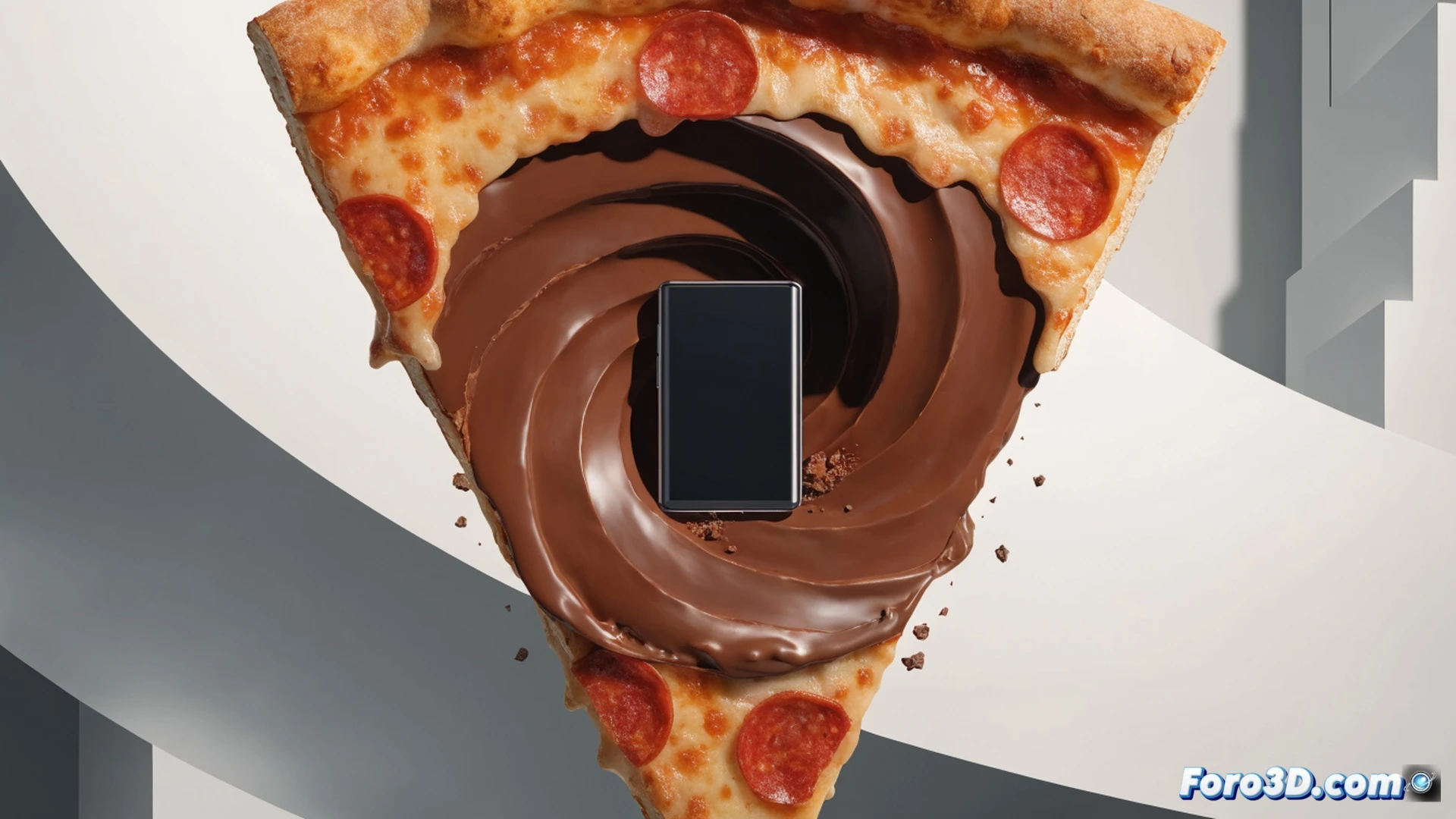 Galaxy Z Fold 8 se encoge: Samsung juega con pizza y chocolate