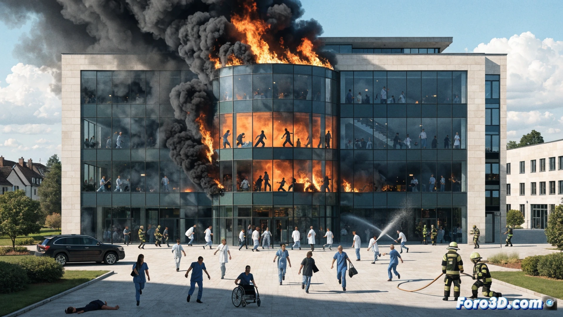 Incendio en hospital alemán: dos muertos y alarma sobre seguridad