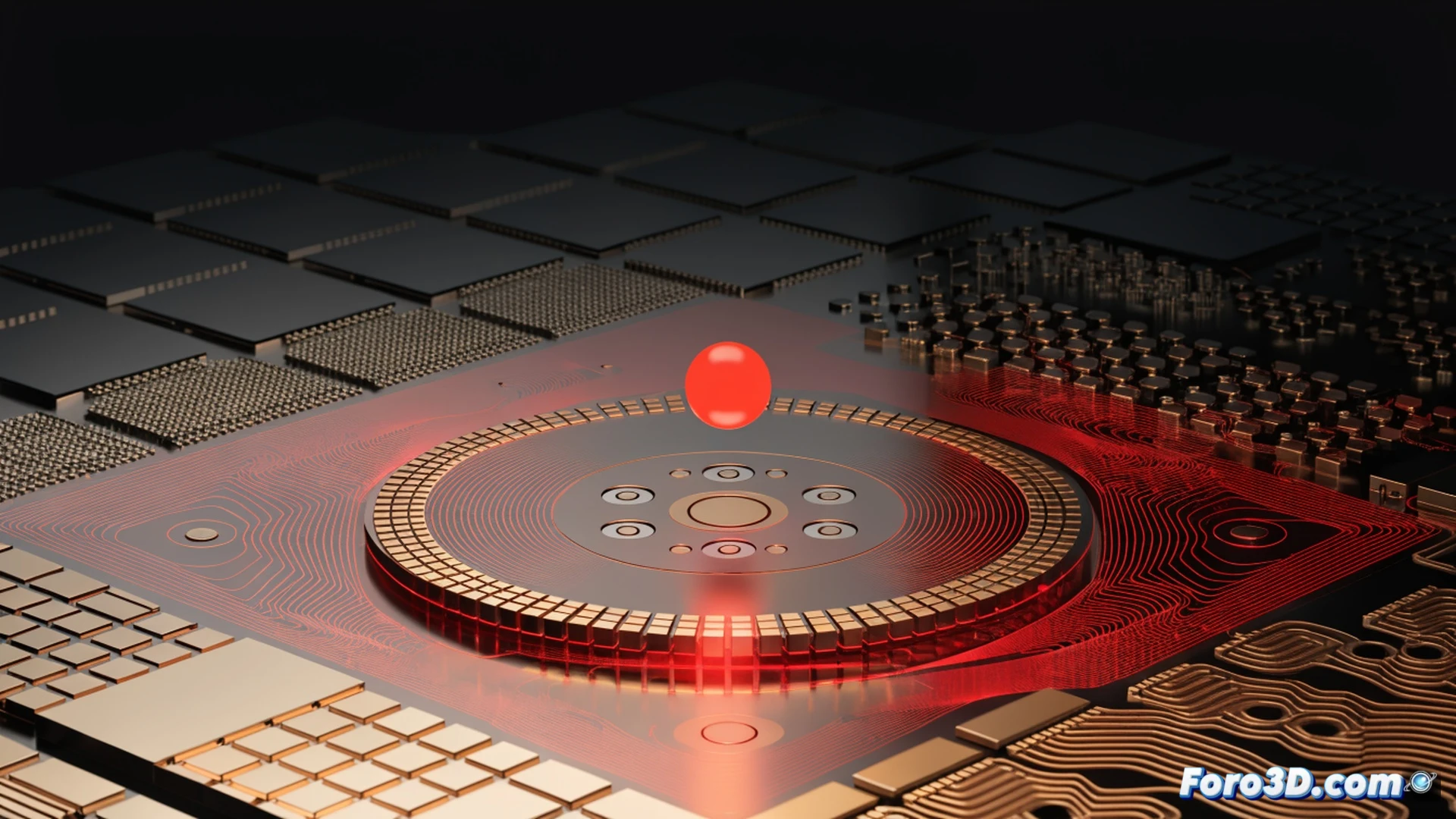 Ion solitario mapea campos electromagnéticos en chips cuánticos