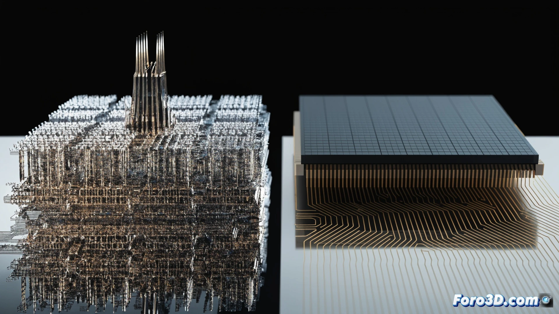 close-up of a semiconductor wafer being probed by a precision testing station, glowing circuit patterns on a BiCS flash memory die, robotic arm handling a tray of sample chips, heat dissipation visualization with blue thermal gradients flowing away from the memory cells, photorealistic technical illustration, cleanroom environment with soft white lighting, metallic wafer surface with microscopic layered architecture, energy efficiency indicators shown as pulsing green nodes, cinematic engineering visualization, depth of field focusing on the probe tip contacting the die
