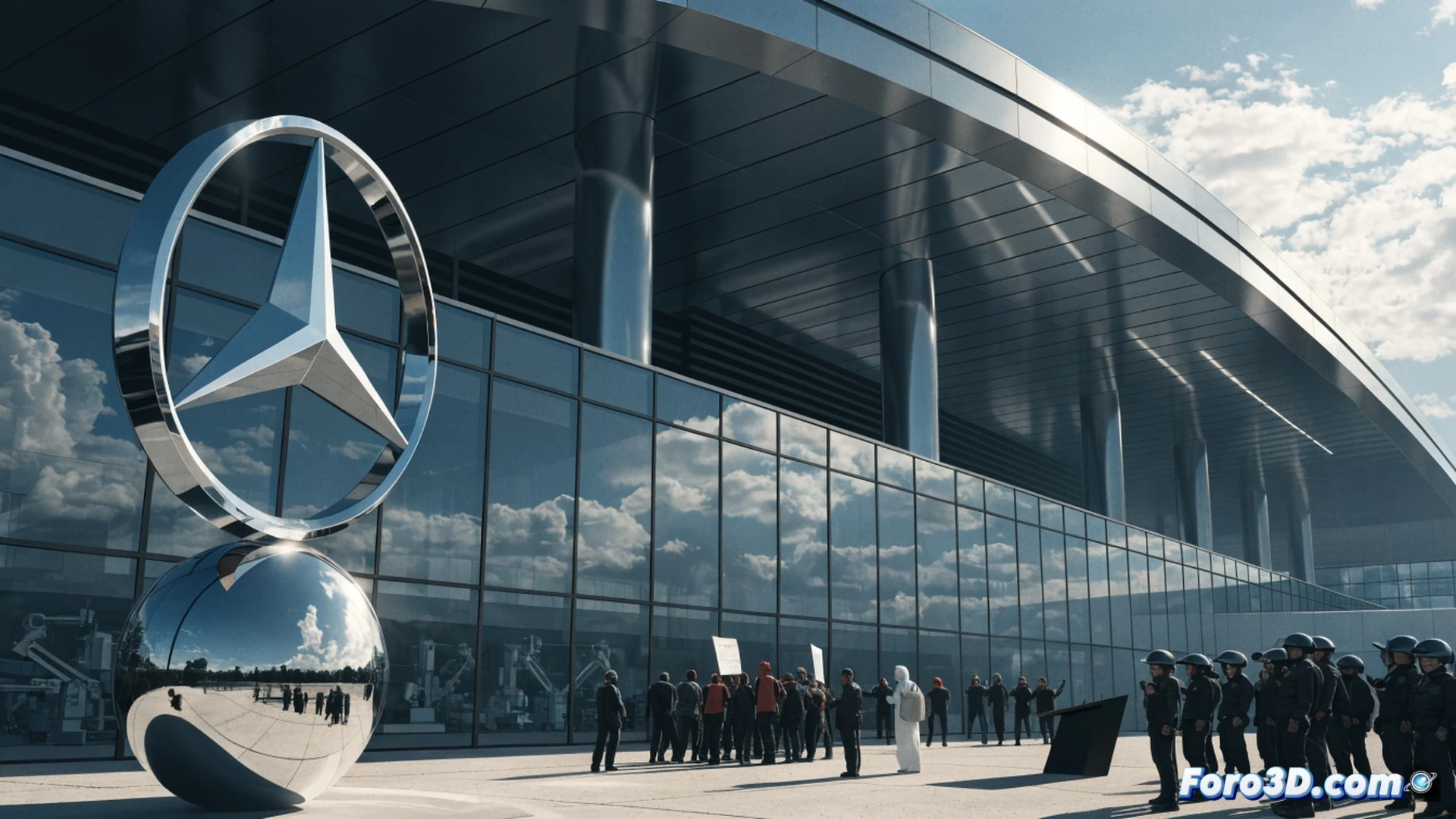 Mercedes cuts salaries while the account stays in the green