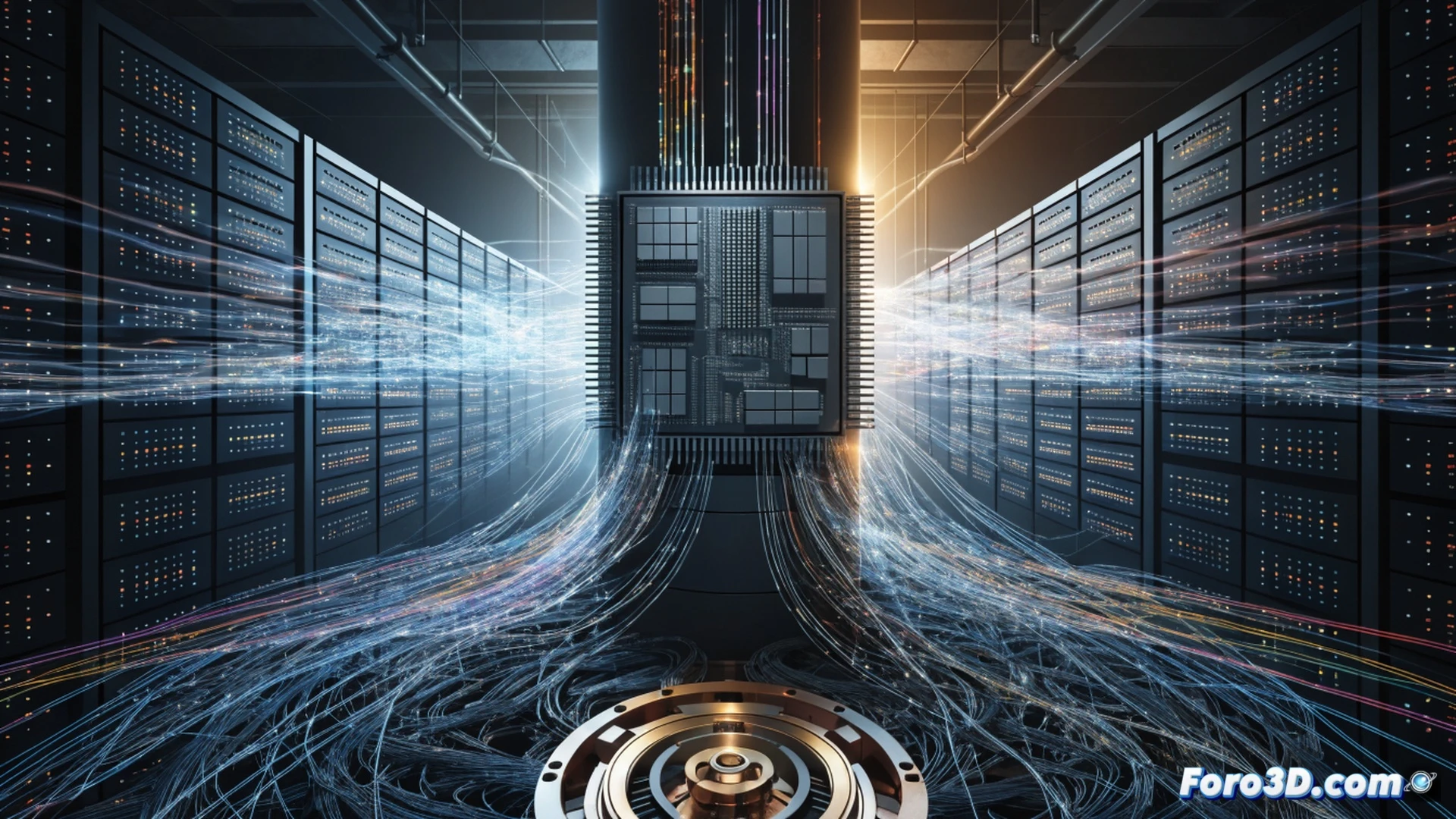 European Central Bank data center interior, server rack with warning lights blinking red, software update progress bar frozen at 87 percent on a monitor screen, transaction queue visualization showing delayed euro and Danish krone payments piling up in a digital ledger, clock display showing 40-minute delay, technician examining error logs on a tablet while pointing at the stalled update process, glowing network cables connecting to a T2 payment system mainframe, cinematic technical illustration style, photorealistic engineering visualization, cold blue and red industrial lighting, sharp focus on software interface and hardware components, ultra-detailed server infrastructure